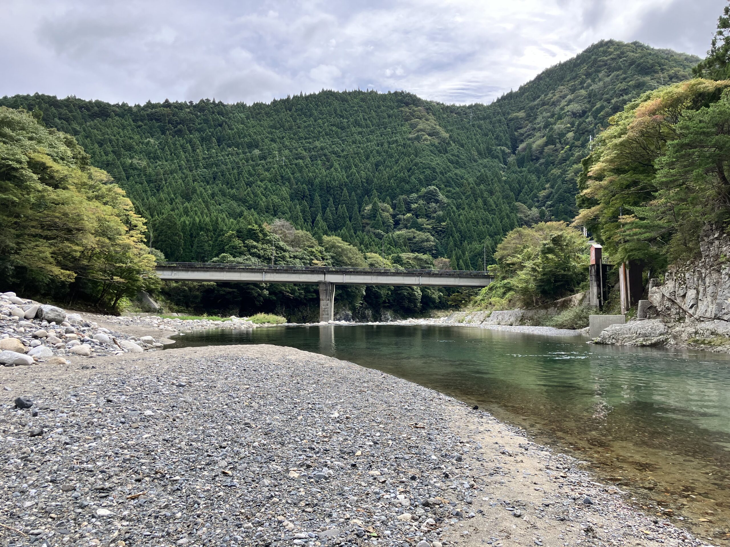 永源寺キャンプ場　川遊び