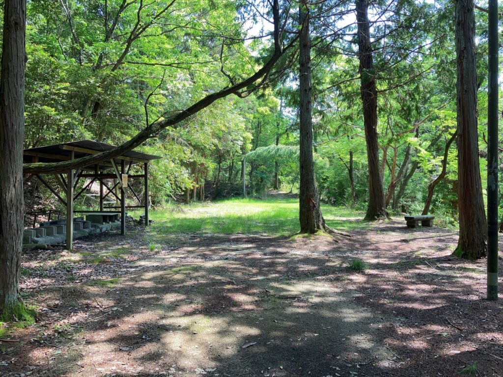 桐生キャンプ場のテントサイト