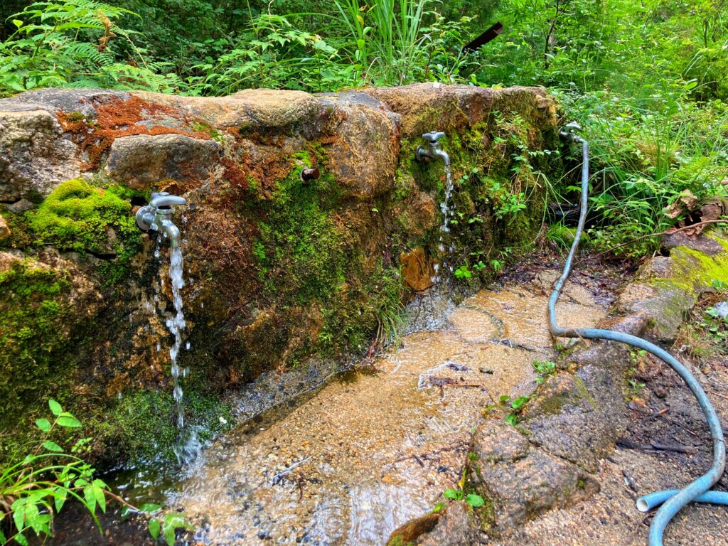 桐生キャンプ場の炊事場 水場