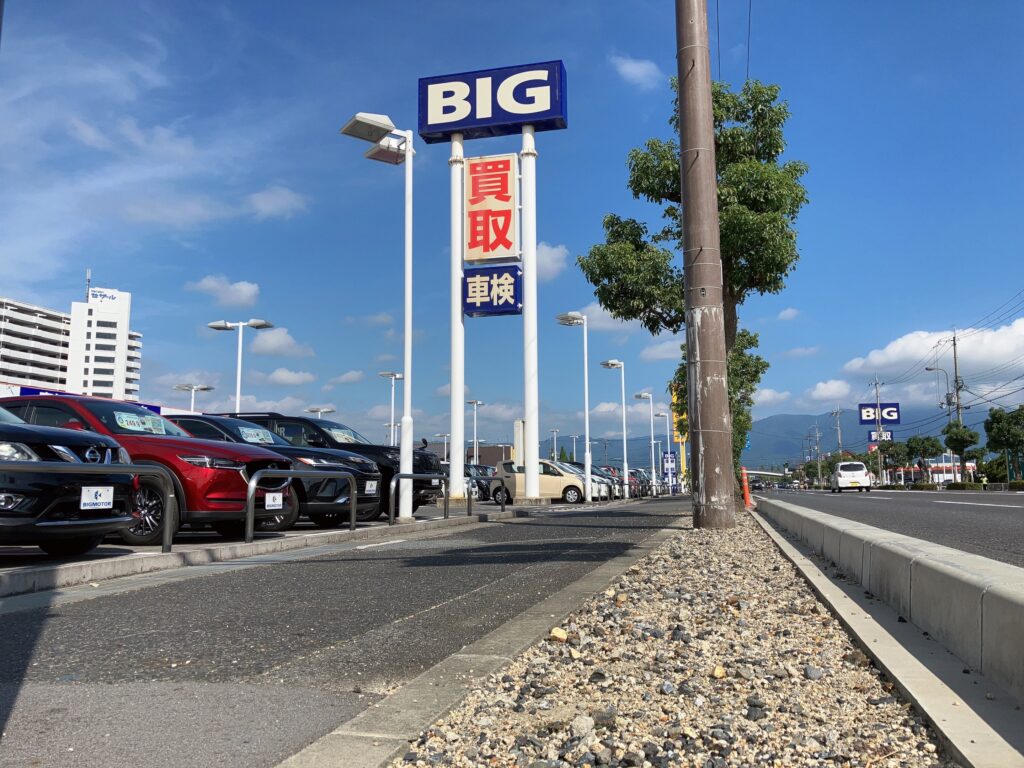 ビッグモーターびわ湖守山店 街路樹問題