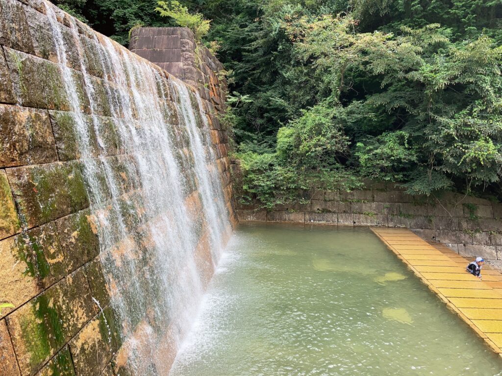 宇曽川渓谷 山比古湧水 砂防ダム