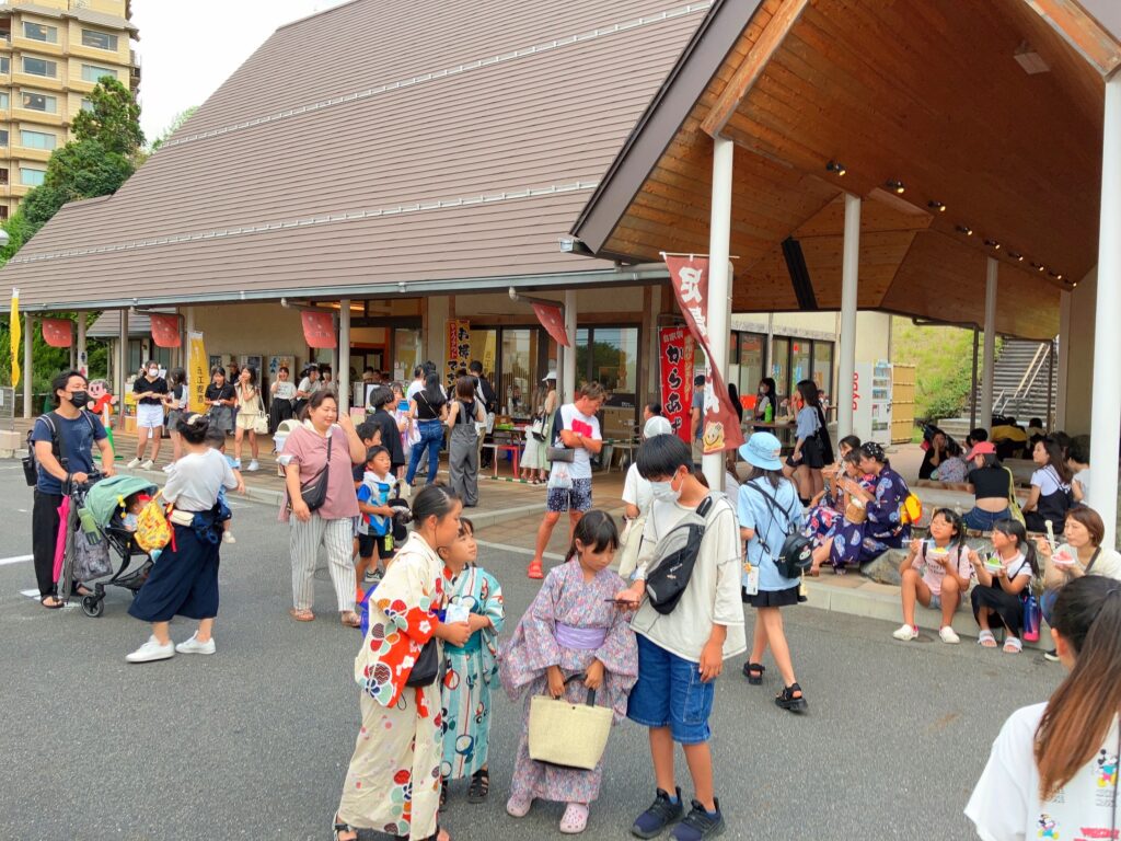 おごと温泉観光公園お祭り おごと温泉花火大会縁日