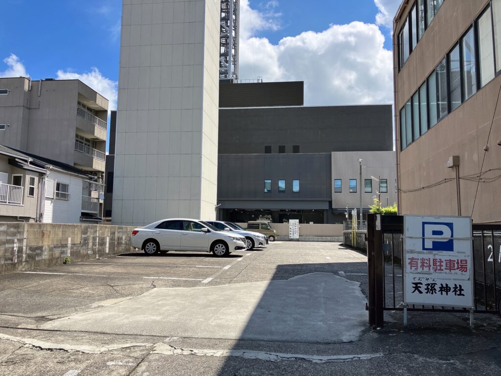 大津祭 屋台出店場所＜天孫神社駐車場＞