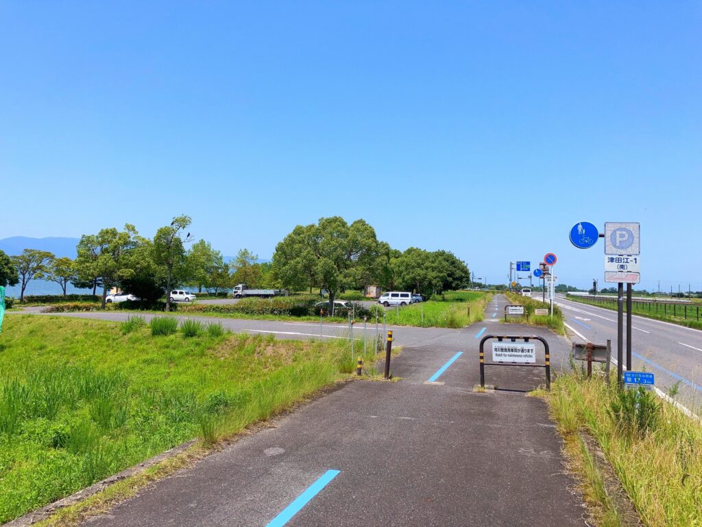 湖岸緑地 津田江１南・入り口